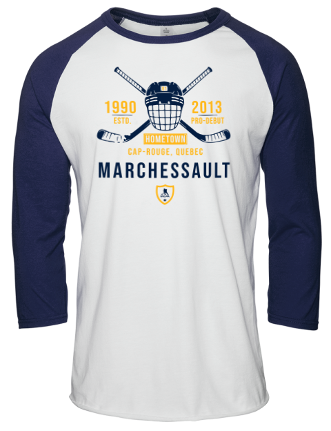 Classic Heritage Jonathan Marchessault Unisex Premium Three-Quarter Raglan T-Shirt | Swagsta