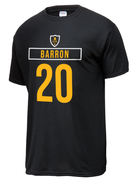 Away Jersey Justin Barron Dri-Power Unisex T-Shirt | Swagsta