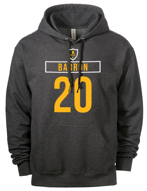 Away Jersey Justin Barron Eco Premium Unisex Hooded Sweatshirt | Swagsta