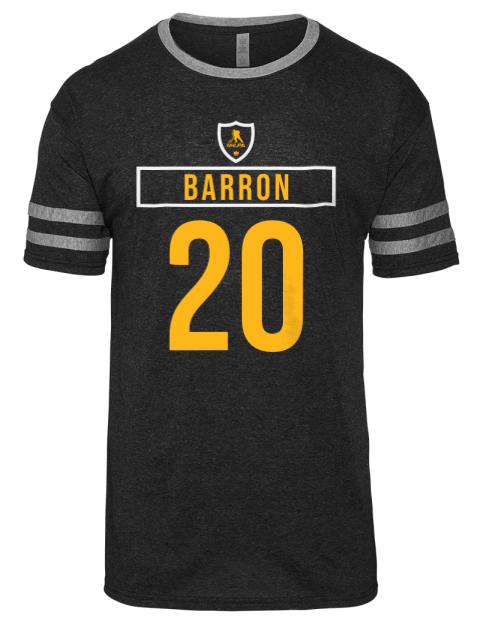 Away Jersey Justin Barron Men's Tri-Blend T-Shirt | Swagsta