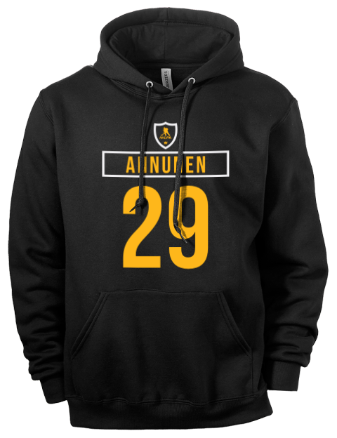 Away Jersey Justus Annunen Eco Premium Unisex Hooded Sweatshirt | Swagsta