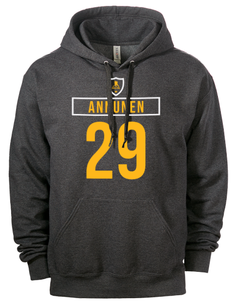 Away Jersey Justus Annunen Eco Premium Unisex Hooded Sweatshirt | Swagsta