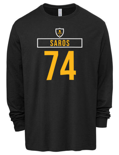 Away Jersey Juuse Saros Men's Premium Blend Long Sleeve-T-Shirt | Swagsta