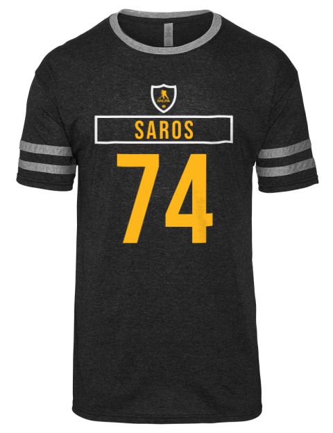 Away Jersey Juuse Saros Men's Tri-Blend T-Shirt | Swagsta