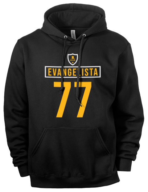 Away Jersey Luke Evangelista Eco Premium Unisex Hooded Sweatshirt | Swagsta