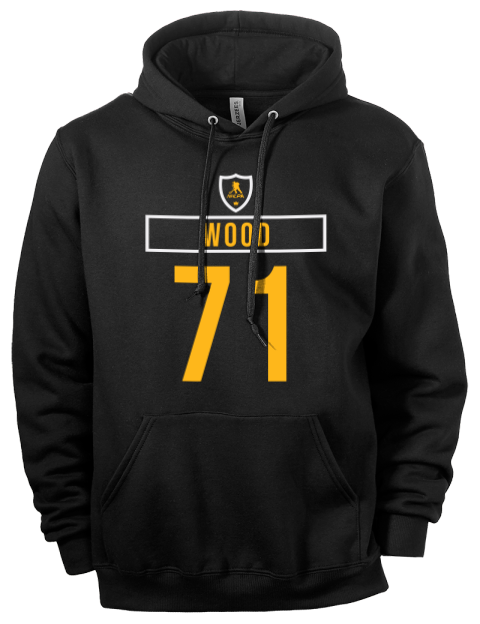 Away Jersey Matthew Wood Eco Premium Unisex Hooded Sweatshirt | Swagsta