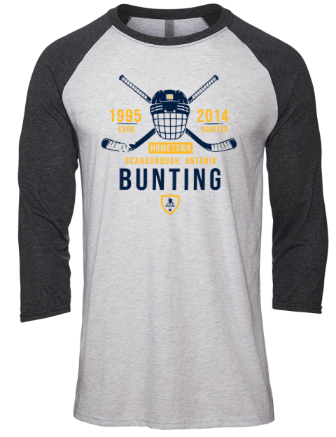 Classic Heritage Michael Bunting Unisex Premium Three-Quarter Raglan T-Shirt | Swagsta
