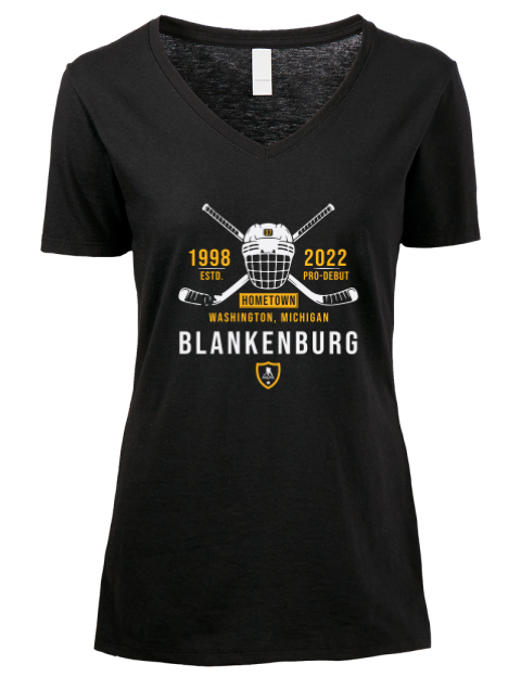 Heritage Nick Blankenburg Premium Ladies V-Neck T-Shirt | Swagsta