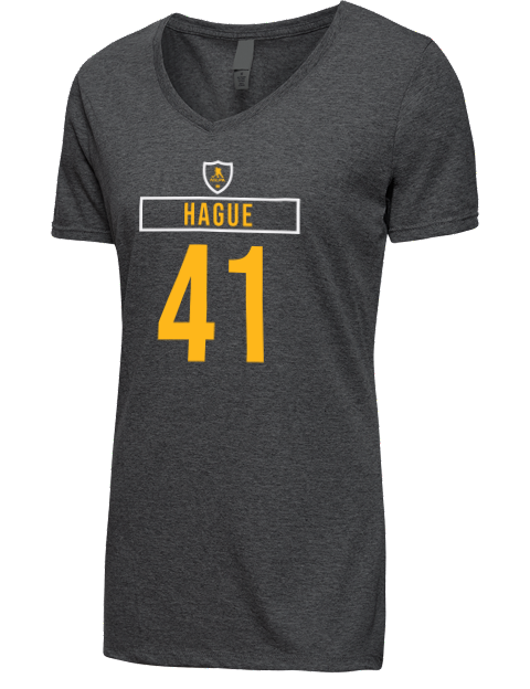 Away Jersey Nicolas Hague Premium Ladies V-Neck T-Shirt | Swagsta