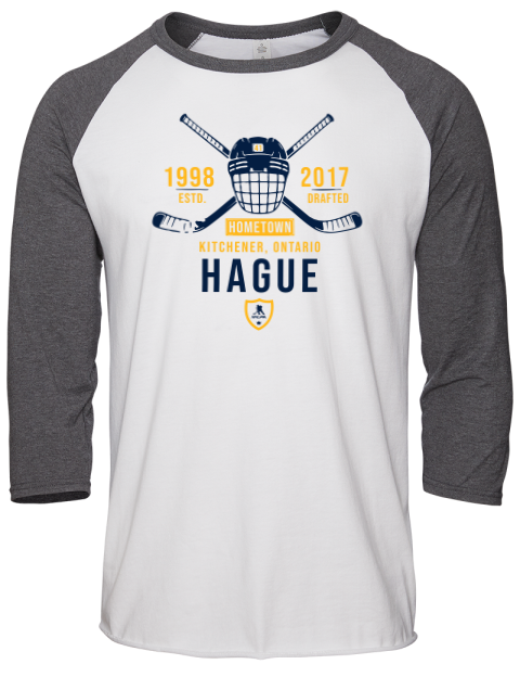 Classic Heritage Nicolas Hague Unisex Premium Three-Quarter Raglan T-Shirt | Swagsta