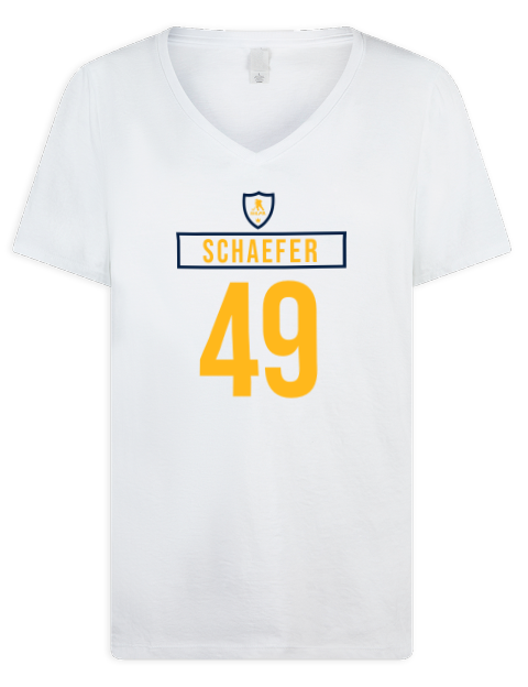 Home Jersey Reid Schaefer Premium Ladies V-Neck T-Shirt | Swagsta