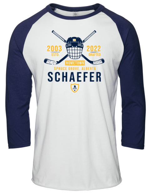 Classic Heritage Reid Schaefer Unisex Premium Three-Quarter Raglan T-Shirt | Swagsta