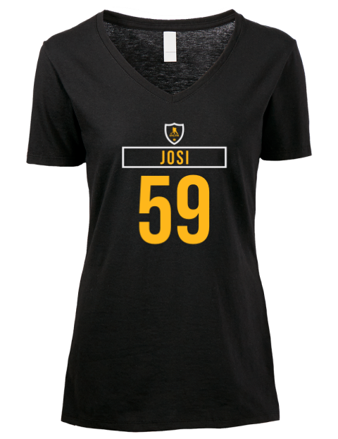 Away Jersey Roman Josi Premium Ladies V-Neck T-Shirt | Swagsta