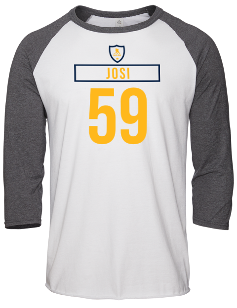 Home Jersey Roman Josi Unisex Premium Three-Quarter Raglan T-Shirt | Swagsta
