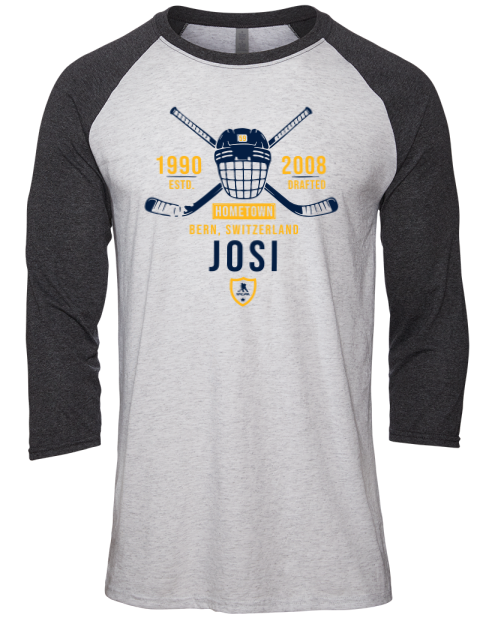 Classic Heritage Roman Josi Unisex Premium Three-Quarter Raglan T-Shirt | Swagsta