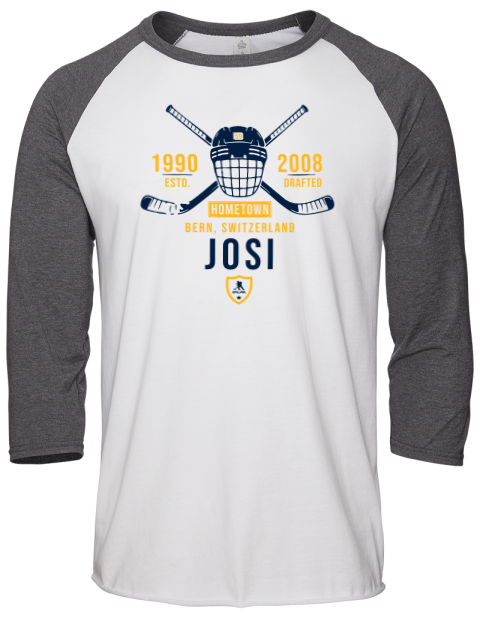 Classic Heritage Roman Josi Unisex Premium Three-Quarter Raglan T-Shirt | Swagsta