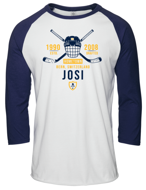 Classic Heritage Roman Josi Unisex Premium Three-Quarter Raglan T-Shirt | Swagsta