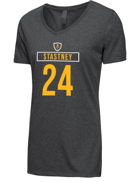Away Jersey Spencer Stastney Premium Ladies V-Neck T-Shirt | Swagsta