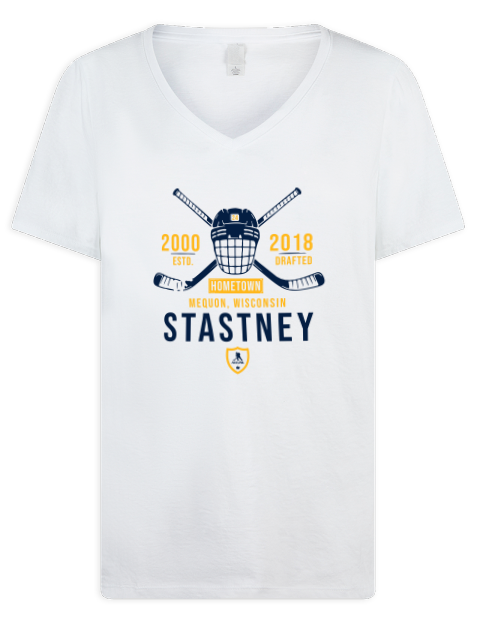 Classic Heritage Spencer Stastney Premium Ladies V-Neck T-Shirt | Swagsta