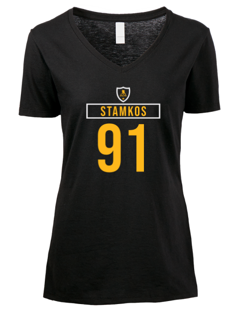 Away Jersey Steven Stamkos Premium Ladies V-Neck T-Shirt | Swagsta