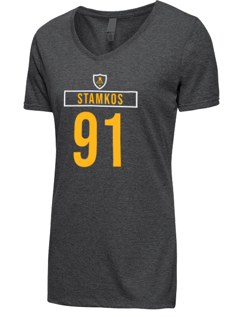 Away Jersey Steven Stamkos Premium Ladies V-Neck T-Shirt | Swagsta