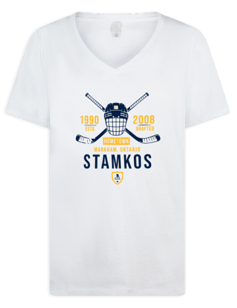 Classic Heritage Steven Stamkos Premium Ladies V-Neck T-Shirt | Swagsta