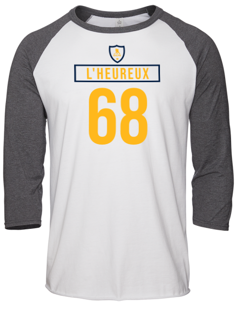 Home Jersey Zachary Lheureux Unisex Premium Three-Quarter Raglan T-Shirt | Swagsta