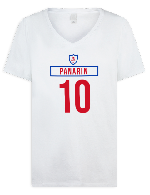 Home Jersey Artemi Panarin Premium Ladies V-Neck T-Shirt | Swagsta