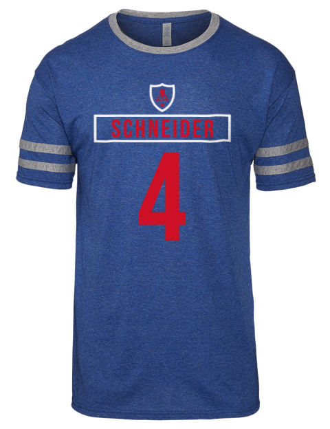 Away Jersey Braden Schneider Men's Tri-Blend T-Shirt | Swagsta