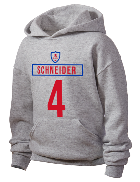Home Jersey Braden Schneider Youth Hooded Sweatshirt | Swagsta