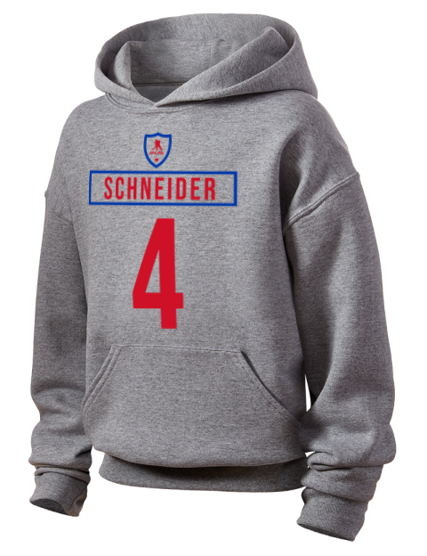Home Jersey Braden Schneider Youth Hooded Sweatshirt | Swagsta