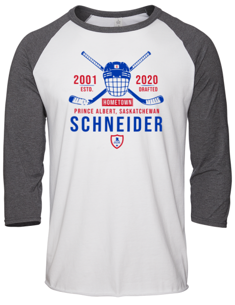 Classic Heritage Braden Schneider Unisex Premium Three-Quarter Raglan T-Shirt | Swagsta