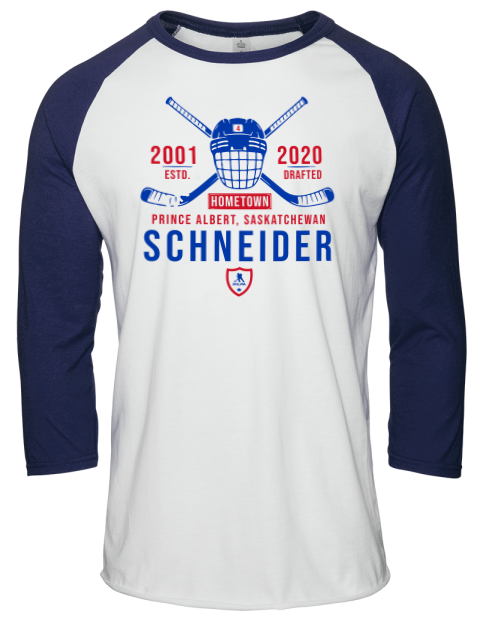 Classic Heritage Braden Schneider Unisex Premium Three-Quarter Raglan T-Shirt | Swagsta