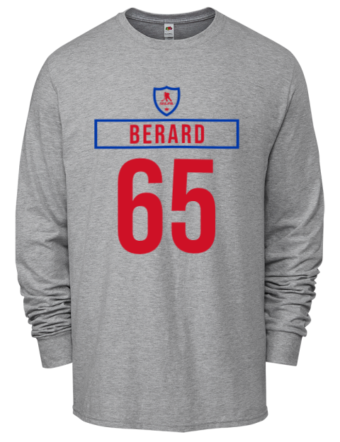 Home Jersey Brett Berard Men's Long-Sleeve T-Shirt | Swagsta