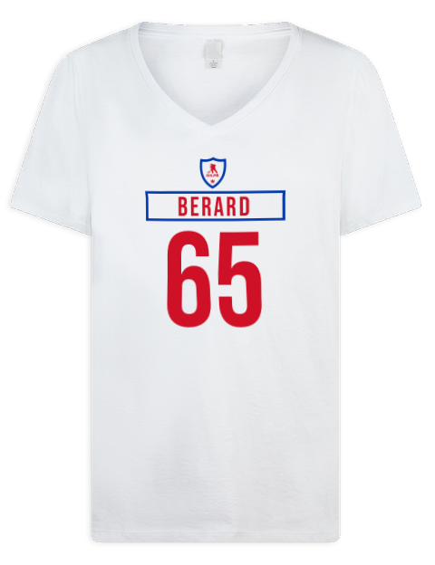Home Jersey Brett Berard Premium Ladies V-Neck T-Shirt | Swagsta