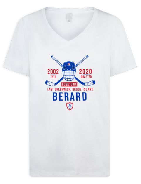 Classic Heritage Brett Berard Premium Ladies V-Neck T-Shirt | Swagsta
