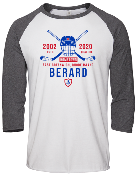Classic Heritage Brett Berard Unisex Premium Three-Quarter Raglan T-Shirt | Swagsta