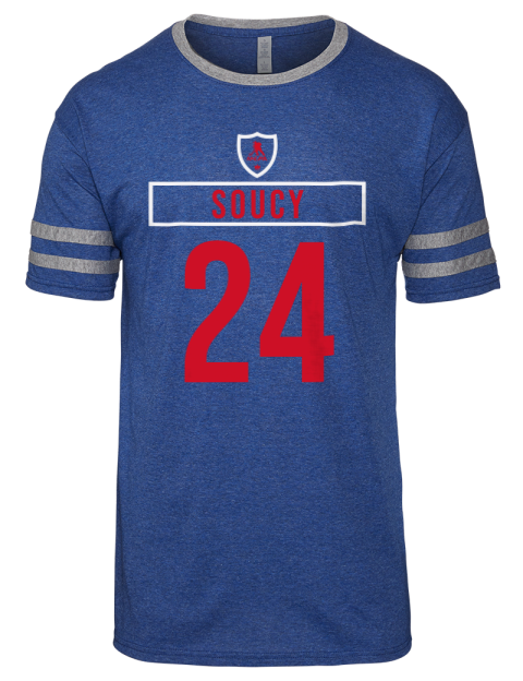 Away Jersey Carson Soucy Men's Tri-Blend T-Shirt | Swagsta