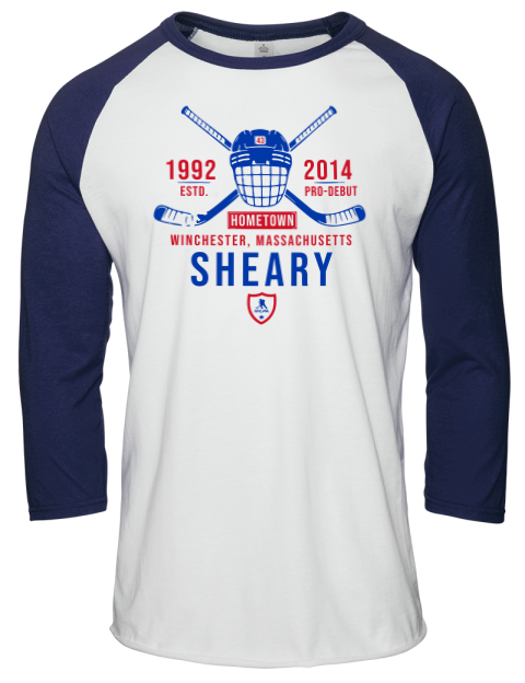 Classic Heritage Conor Sheary Unisex Premium Three-Quarter Raglan T-Shirt | Swagsta