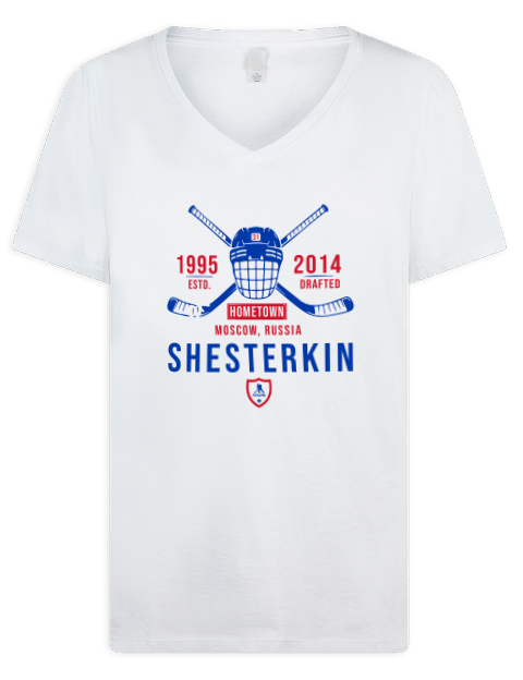 Classic Heritage Igor Shesterkin Premium Ladies V-Neck T-Shirt | Swagsta