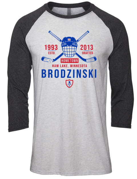 Classic Heritage Jonny Brodzinski Unisex Premium Three-Quarter Raglan T-Shirt | Swagsta