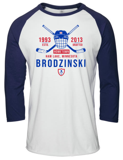 Classic Heritage Jonny Brodzinski Unisex Premium Three-Quarter Raglan T-Shirt | Swagsta