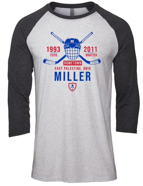 Classic Heritage JT Miller Unisex Premium Three-Quarter Raglan T-Shirt | Swagsta