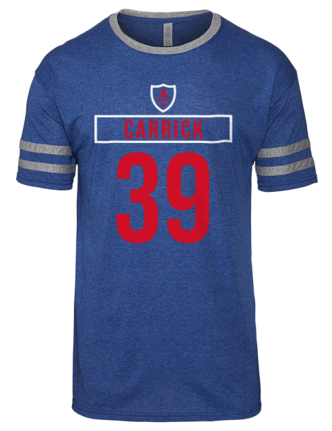 Away Jersey Sam Carrick Men's Tri-Blend T-Shirt | Swagsta