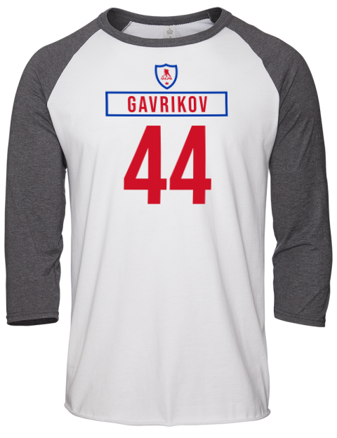 Home Jersey Vladislav Gavrikov Unisex Premium Three-Quarter Raglan T-Shirt | Swagsta