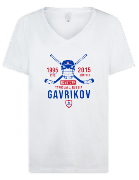 Classic Heritage Vladislav Gavrikov Premium Ladies V-Neck T-Shirt | Swagsta