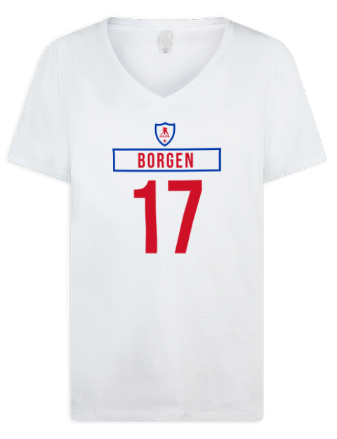 Home Jersey William Borgen Premium Ladies V-Neck T-Shirt | Swagsta