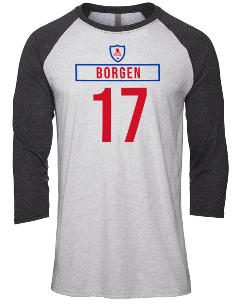 Home Jersey William Borgen Unisex Premium Three-Quarter Raglan T-Shirt | Swagsta