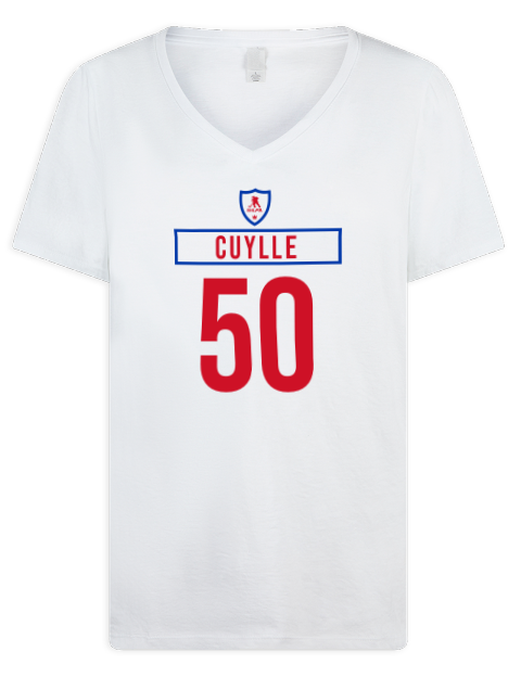Home Jersey William Cuylle Premium Ladies V-Neck T-Shirt | Swagsta