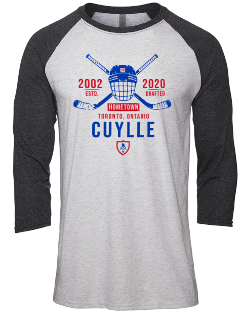 Classic Heritage William Cuylle Unisex Premium Three-Quarter Raglan T-Shirt | Swagsta